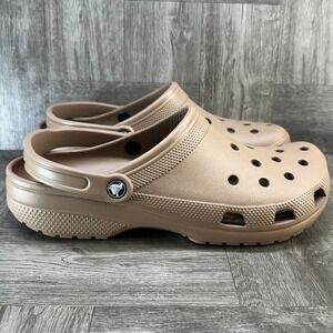 Crocs Classic Clog Tan Men 11 Slip On Water Friendly Comfort Shoes 10001-2Q9